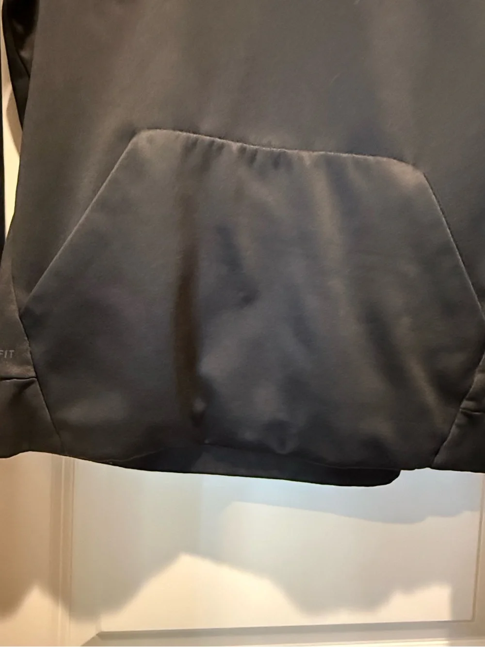 Nike Dri-FIT Men's Pullover Fleece Hoodie Logo Pockets Drawstring Black M